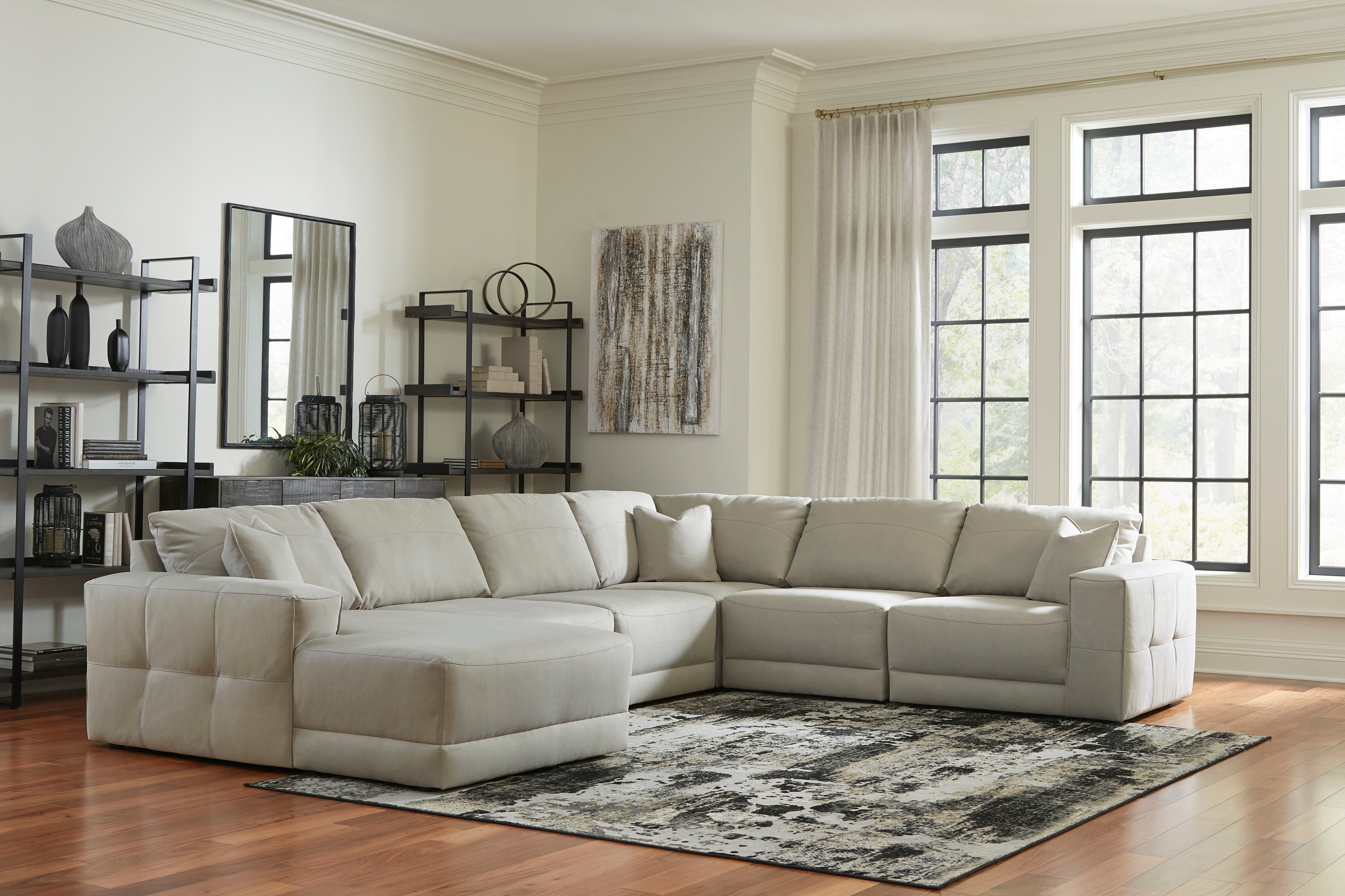 Next-Gen Gaucho Gray 6-Piece LAF Sectional - SET | 1830416 | 1830465 | 1830477 | 1830446(3) - Bien Home Furniture & Electronics