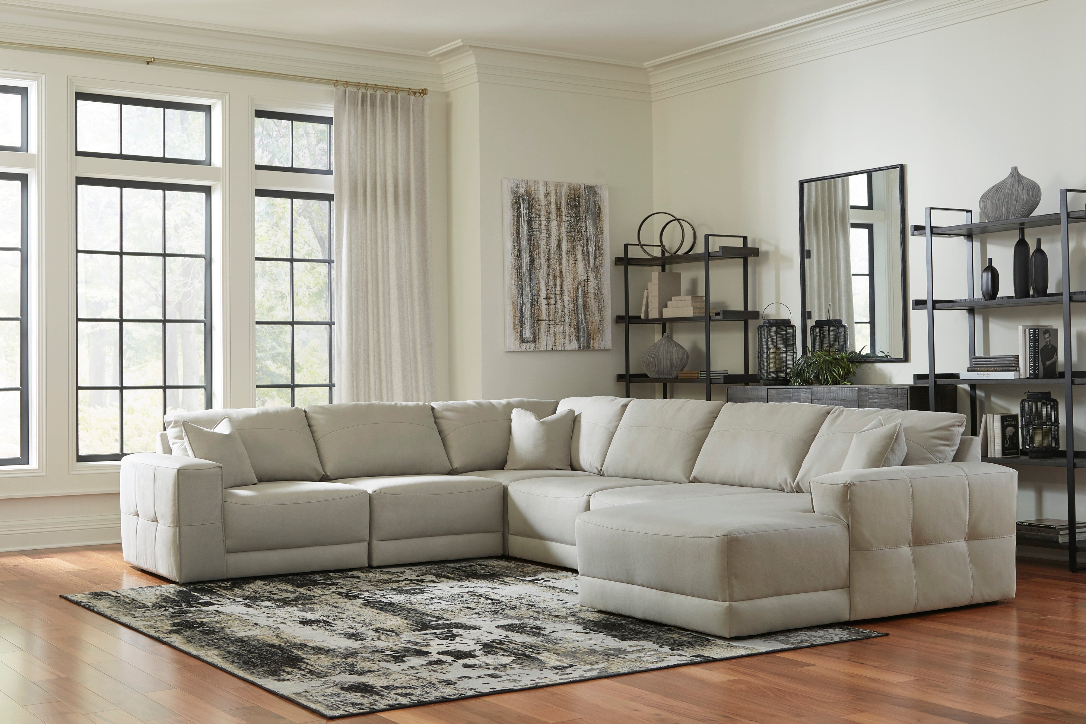 Next-Gen Gaucho Gray 6-Piece RAF Sectional - SET | 1830417 | 1830464 | 1830477 | 1830446(3) - Bien Home Furniture & Electronics