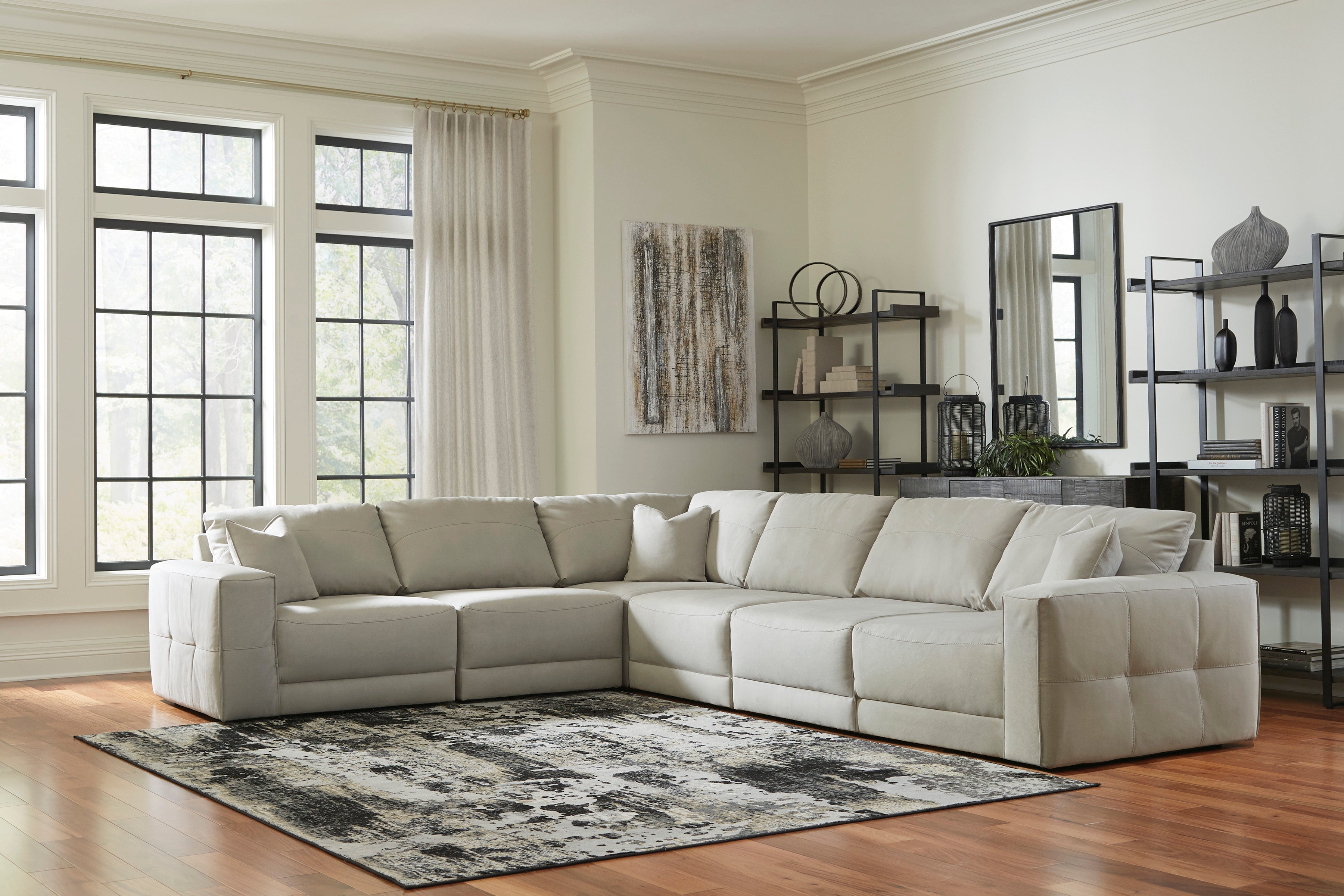 Next-Gen Gaucho Gray 6-Piece Sectional - SET | 1830464 | 1830465 | 1830477 | 1830446(3) - Bien Home Furniture & Electronics