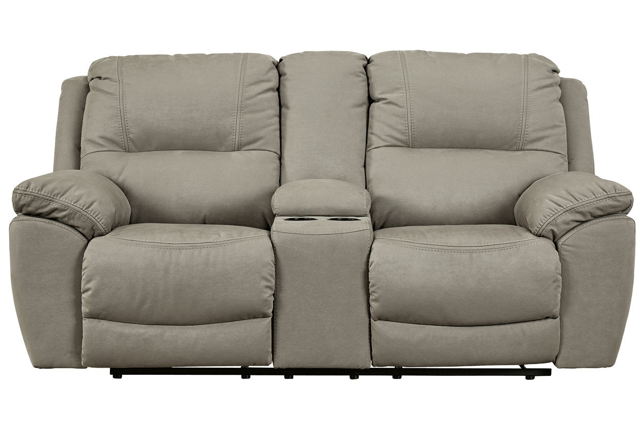 Next-Gen Gaucho Putty Power Reclining Loveseat with Console - 5420396 - Bien Home Furniture & Electronics