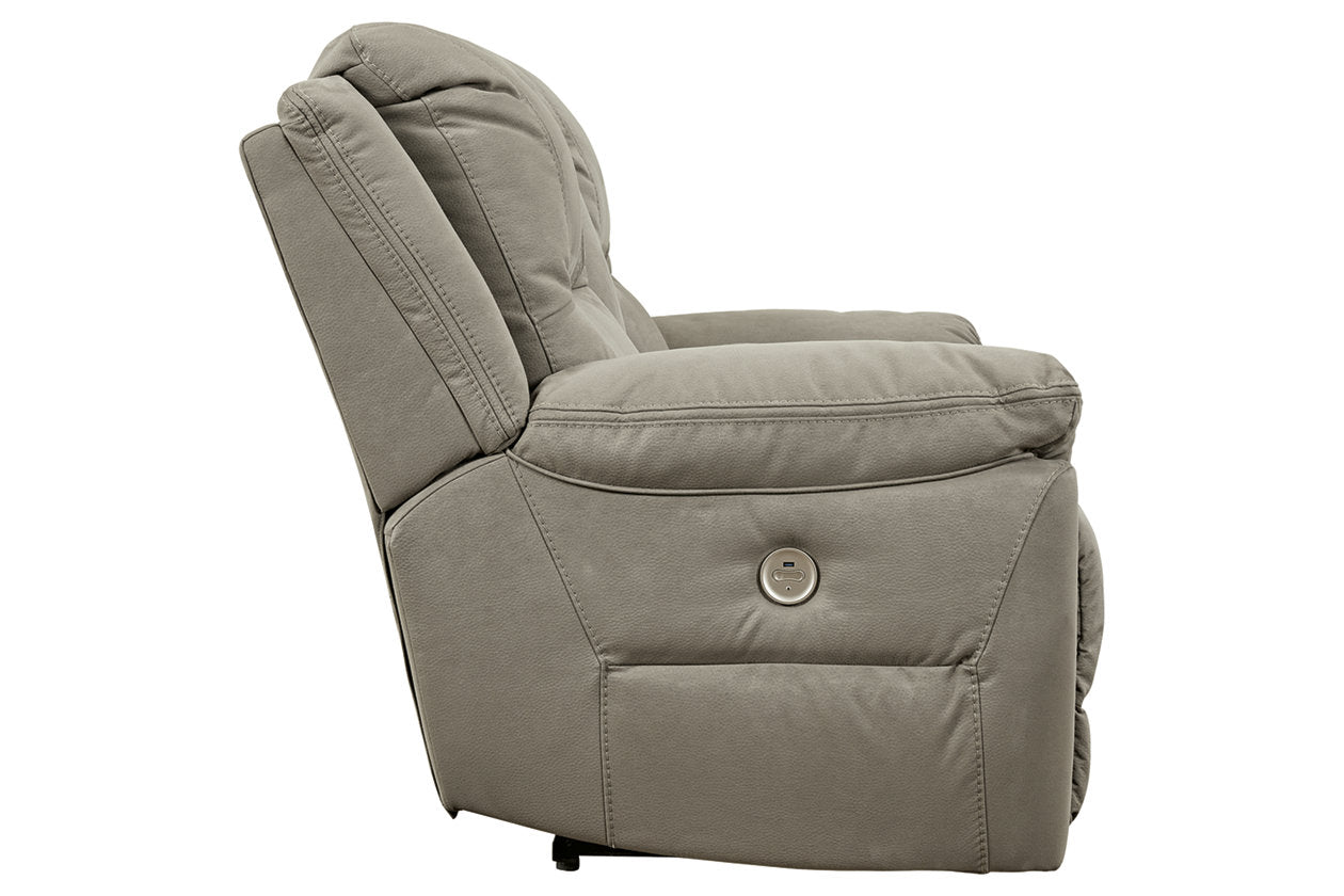 Next-Gen Gaucho Putty Power Reclining Loveseat with Console - 5420396 - Bien Home Furniture & Electronics