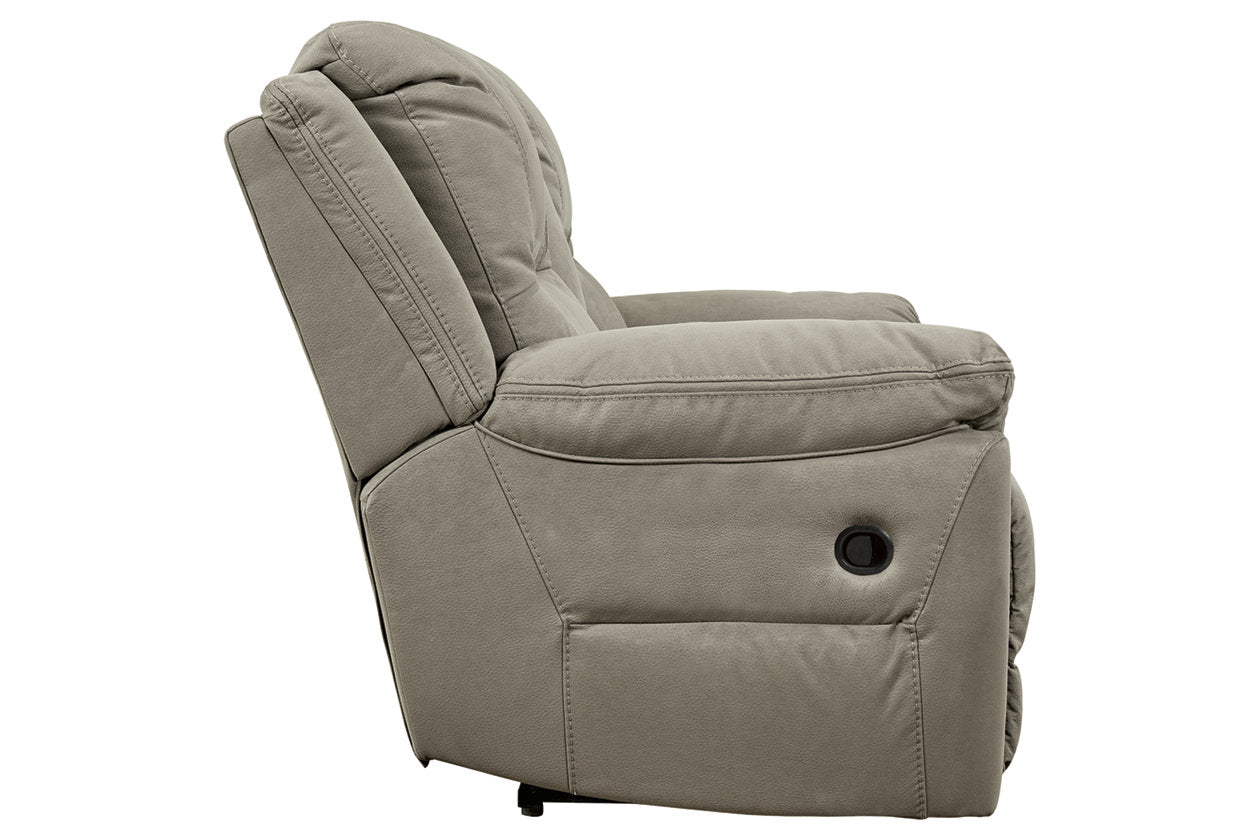 Next-Gen Gaucho Putty Reclining Loveseat with Console - 5420394 - Bien Home Furniture & Electronics