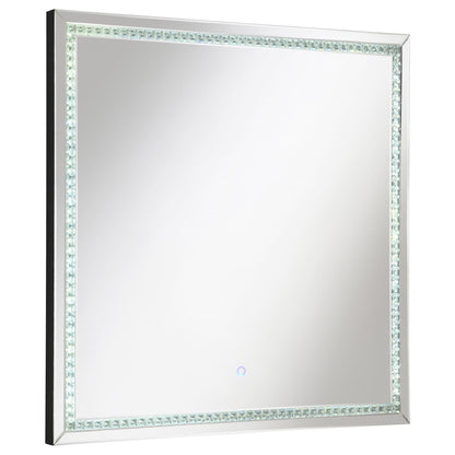 Noelle Square Wall Mirror with LED Lights - 961506 - Bien Home Furniture &amp; Electronics