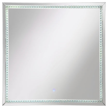 Noelle Square Wall Mirror with LED Lights - 961506 - Bien Home Furniture &amp; Electronics