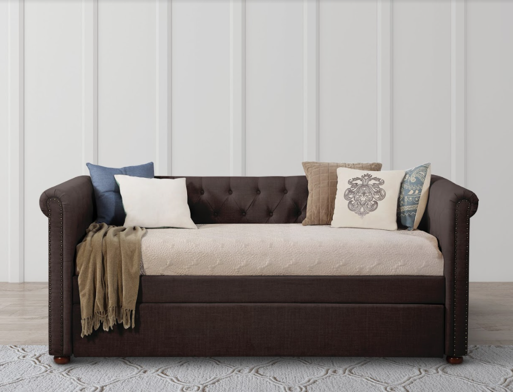 Nolan Dark Gray Daybed With Trundle - SET | SH9940DG-A | SH9940DG-B | SH9940DG-C - Bien Home Furniture & Electronics