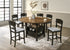 Oakly Brown Round/Square Counter Height Dining Set - SET | 2848T-6060-TOP | 2848T-6060-LEG | 2848S-24(2) - Bien Home Furniture & Electronics