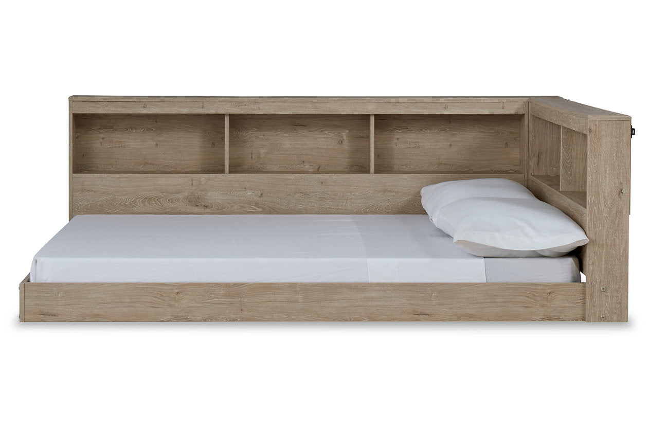 Oliah Natural Full Bookcase Storage Bed - SET | EB2270-165 | EB2270-182 - Bien Home Furniture &amp; Electronics