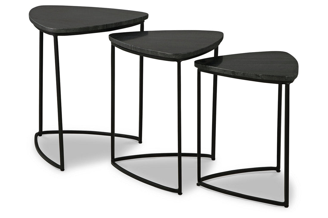 Olinmere Black Accent Table, Set of 3 - A4000539 - Bien Home Furniture &amp; Electronics