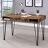 Olvera Antique Nutmeg/Dark Bronze 1-Drawer Writing Desk - 801038 - Bien Home Furniture & Electronics