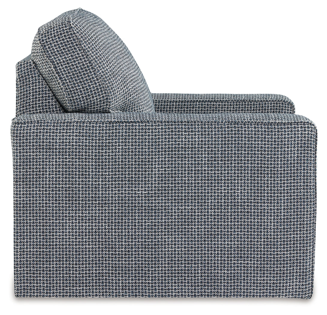 Olwenburg Denim Swivel Accent Chair - A3000652 - Bien Home Furniture & Electronics