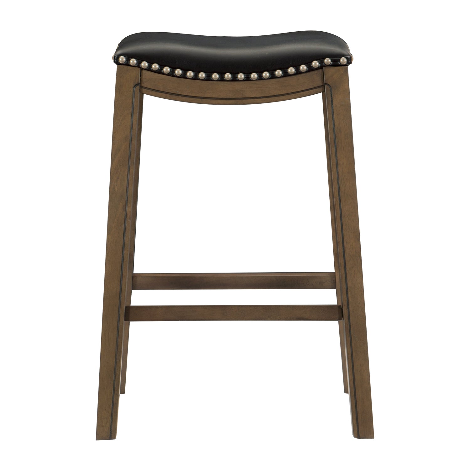 Ordway Black/Brown Pub Height Stool, Black - 5682BLK-29 - Bien Home Furniture & Electronics