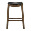 Ordway Black/Brown Pub Height Stool, Black - 5682BLK-29 - Bien Home Furniture & Electronics