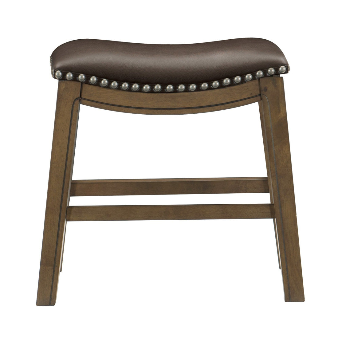 Ordway Brown/Brown Dining Stool, Brown - 5682BRW-18 - Bien Home Furniture &amp; Electronics