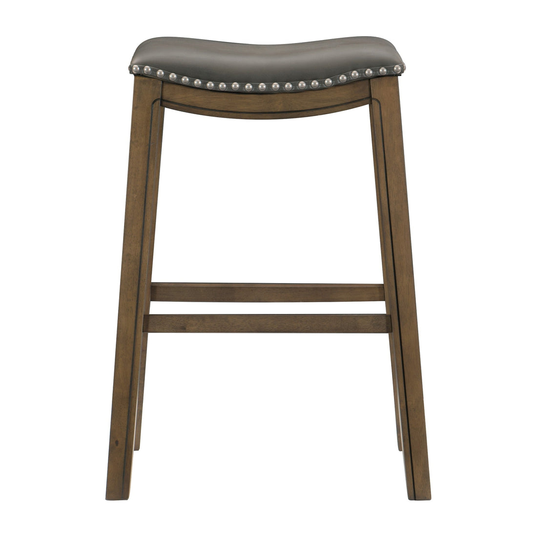 Ordway Gray/Brown Pub Height Stool, Gray - 5682GRY-29 - Bien Home Furniture &amp; Electronics