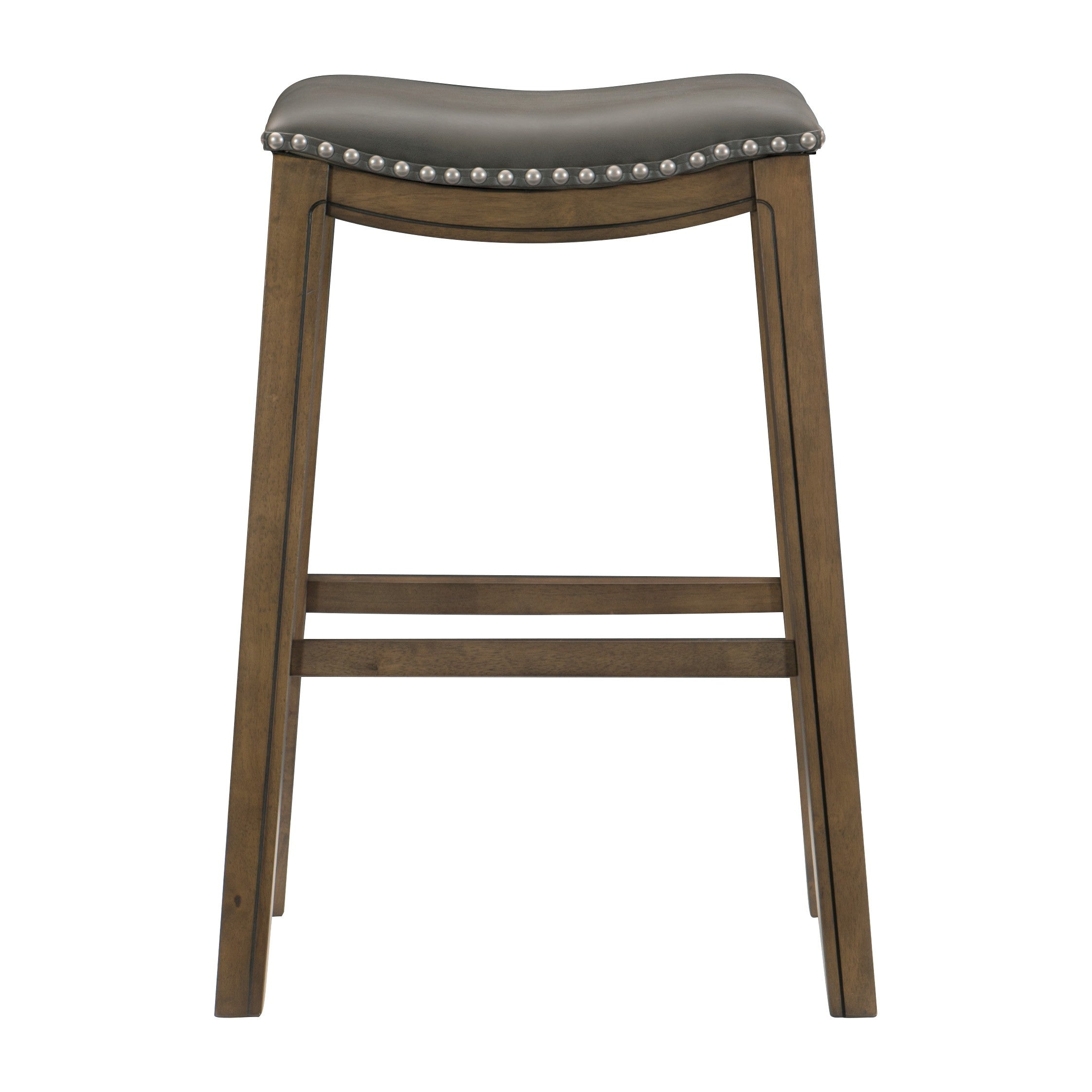 Ordway Gray/Brown Pub Height Stool, Gray - 5682GRY-29 - Bien Home Furniture & Electronics