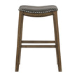 Ordway Gray/Brown Pub Height Stool, Gray - 5682GRY-29 - Bien Home Furniture & Electronics