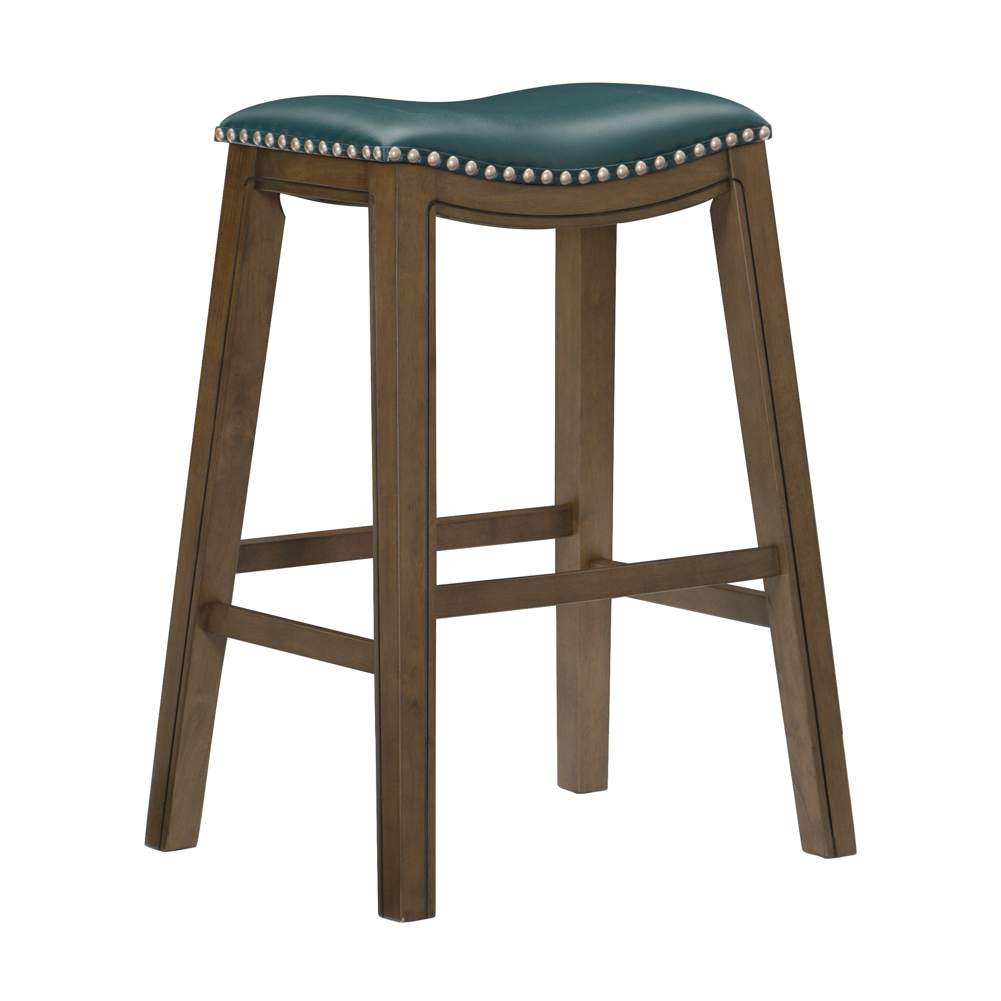 Ordway Green/Brown Pub Height Stool, Green - 5682GEN-29 - Bien Home Furniture &amp; Electronics