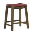 Ordway Red/Brown Counter Height Stool, Red - 5682RED-24 - Bien Home Furniture & Electronics