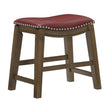 Ordway Red/Brown Dining Stool, Red - 5682RED-18 - Bien Home Furniture & Electronics