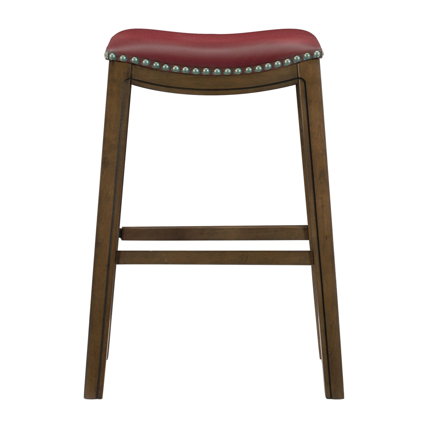 Ordway Red/Brown Pub Height Stool, Red - 5682RED-29 - Bien Home Furniture & Electronics
