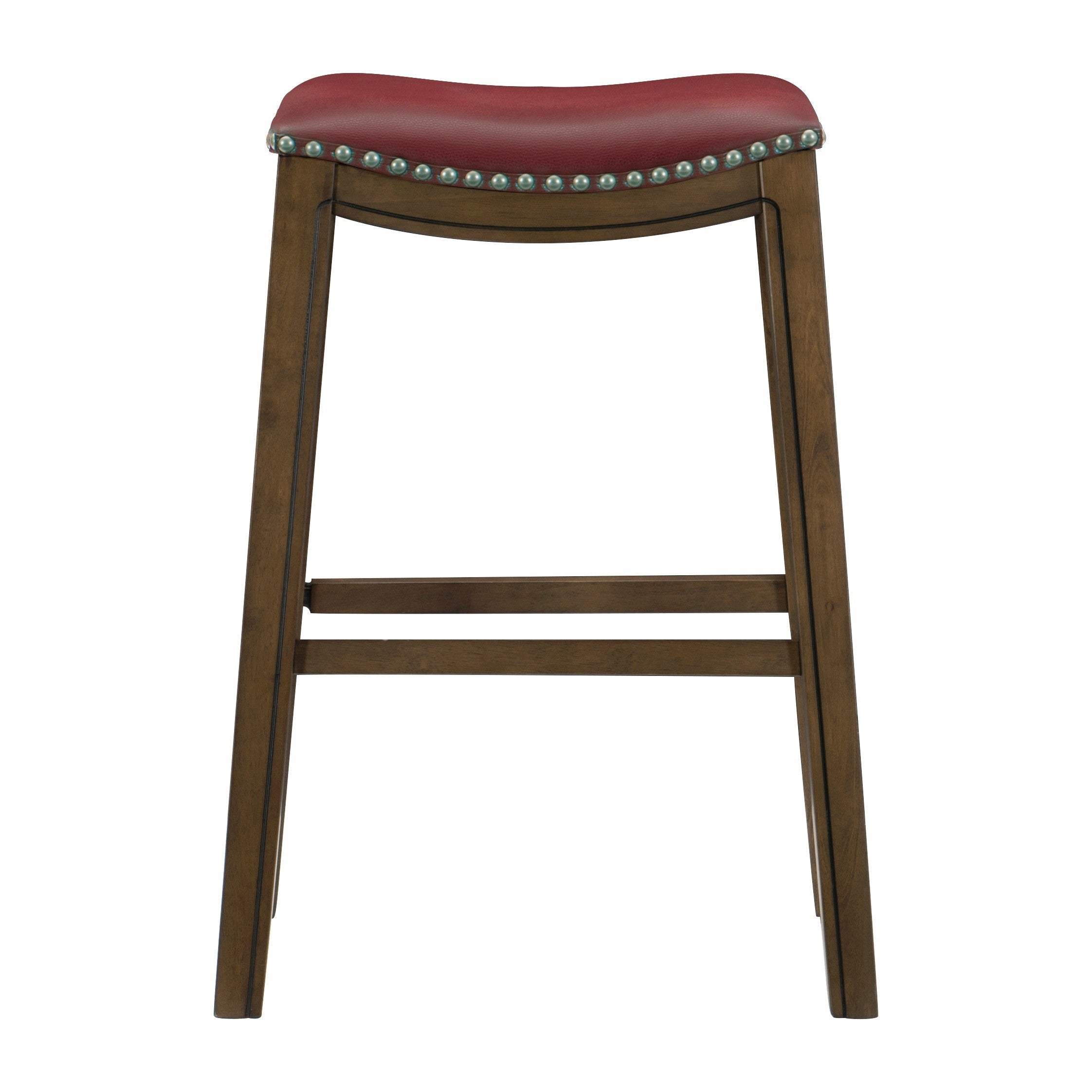 Ordway Red/Brown Pub Height Stool, Red - 5682RED-29 - Bien Home Furniture & Electronics