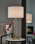 Orenman Clear/Brass Finish Table Lamp, Set of 2 - L431584 - Bien Home Furniture & Electronics