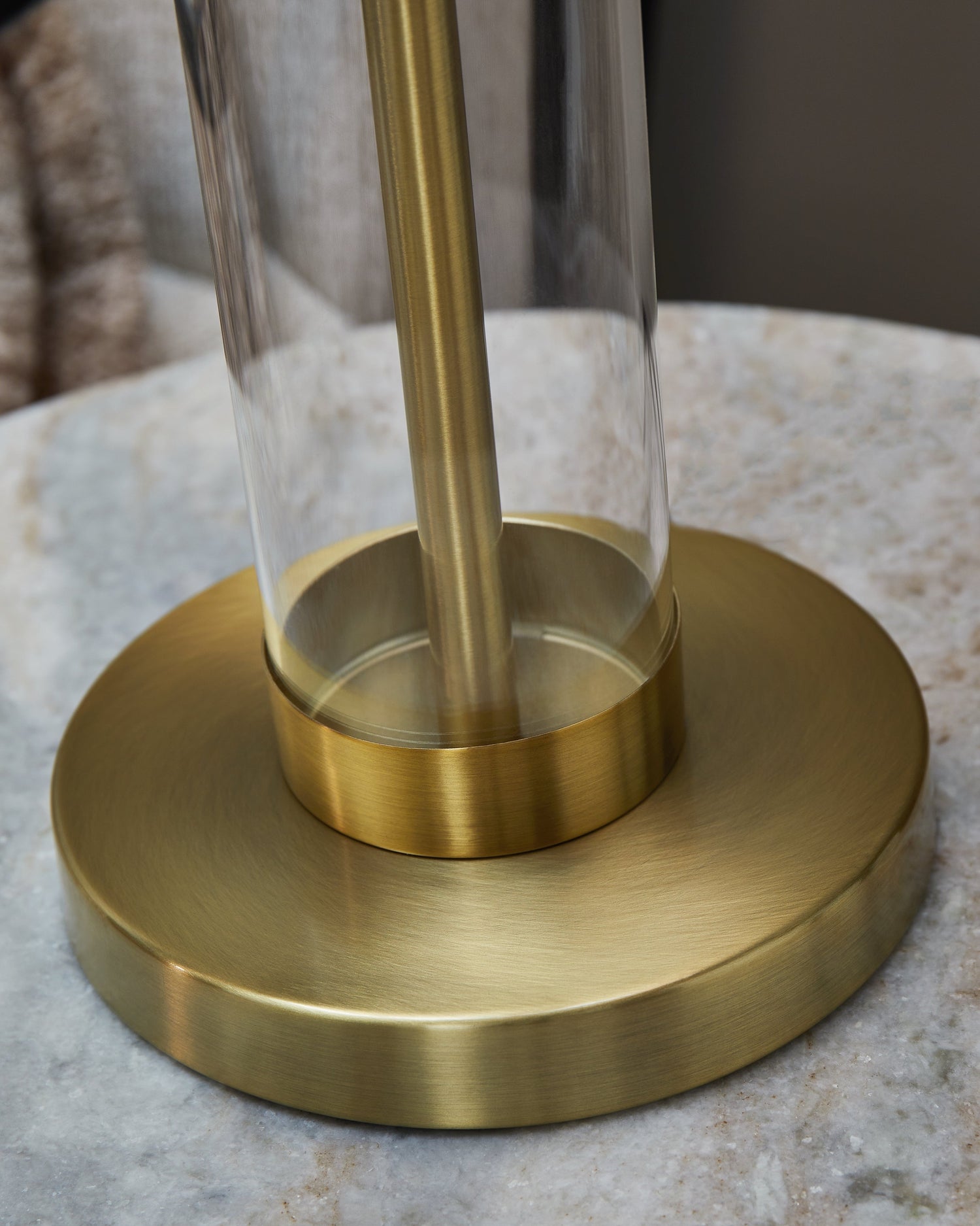 Orenman Clear/Brass Finish Table Lamp, Set of 2 - L431584 - Bien Home Furniture & Electronics