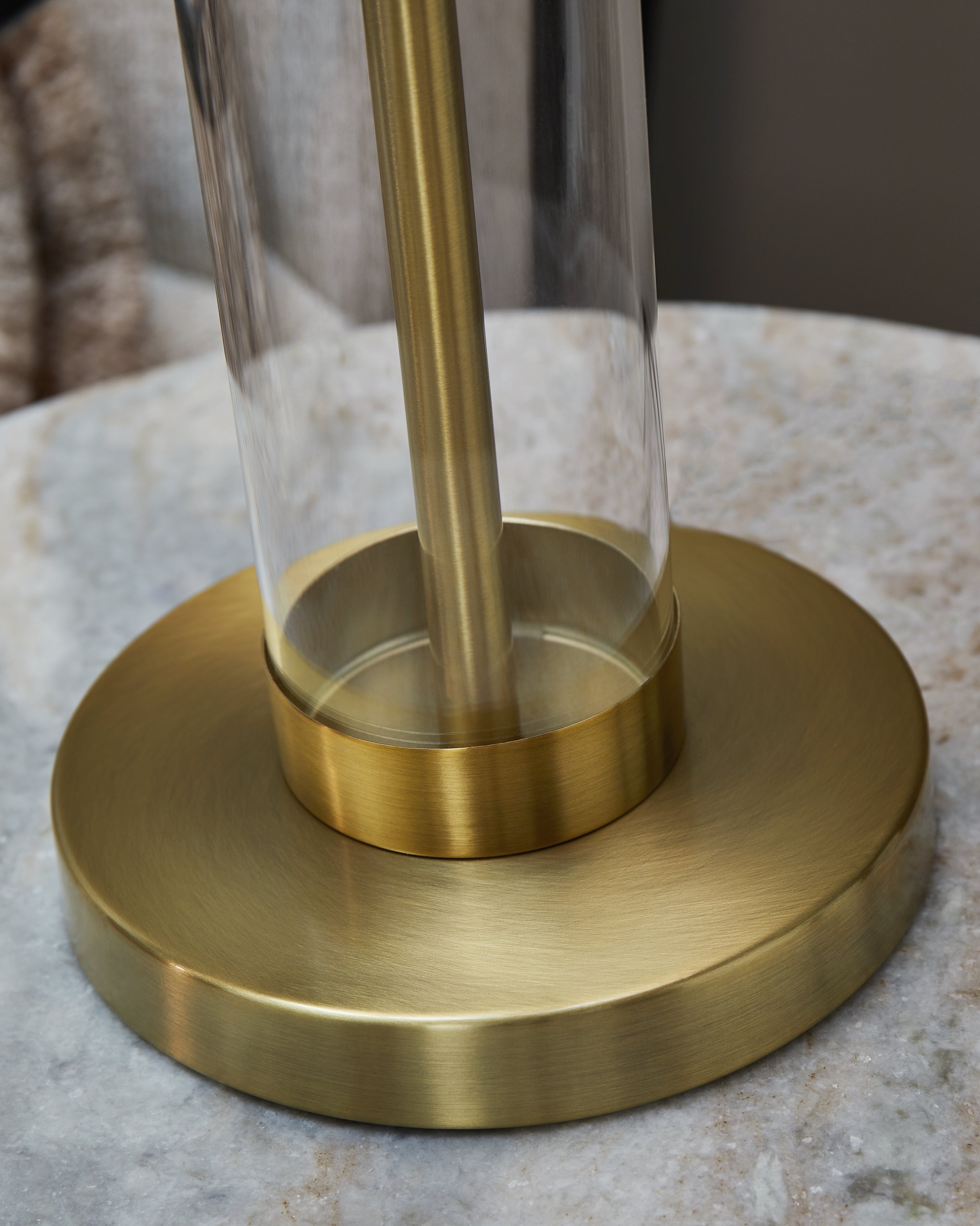 Orenman Clear/Brass Finish Table Lamp, Set of 2 - L431584 - Bien Home Furniture & Electronics