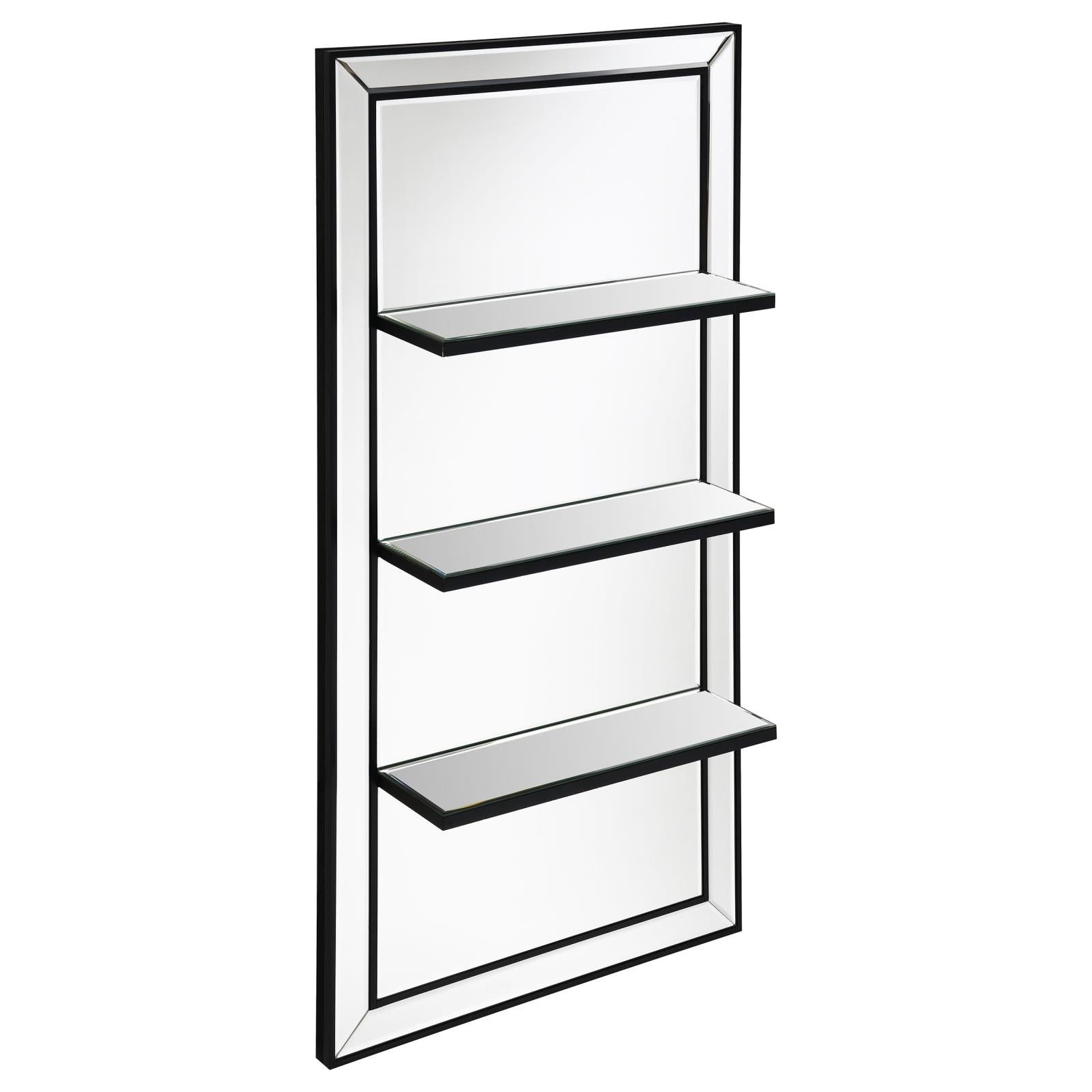 Oriel 3-Shelf Rectangle Wall Mirror - 961631 - Bien Home Furniture & Electronics