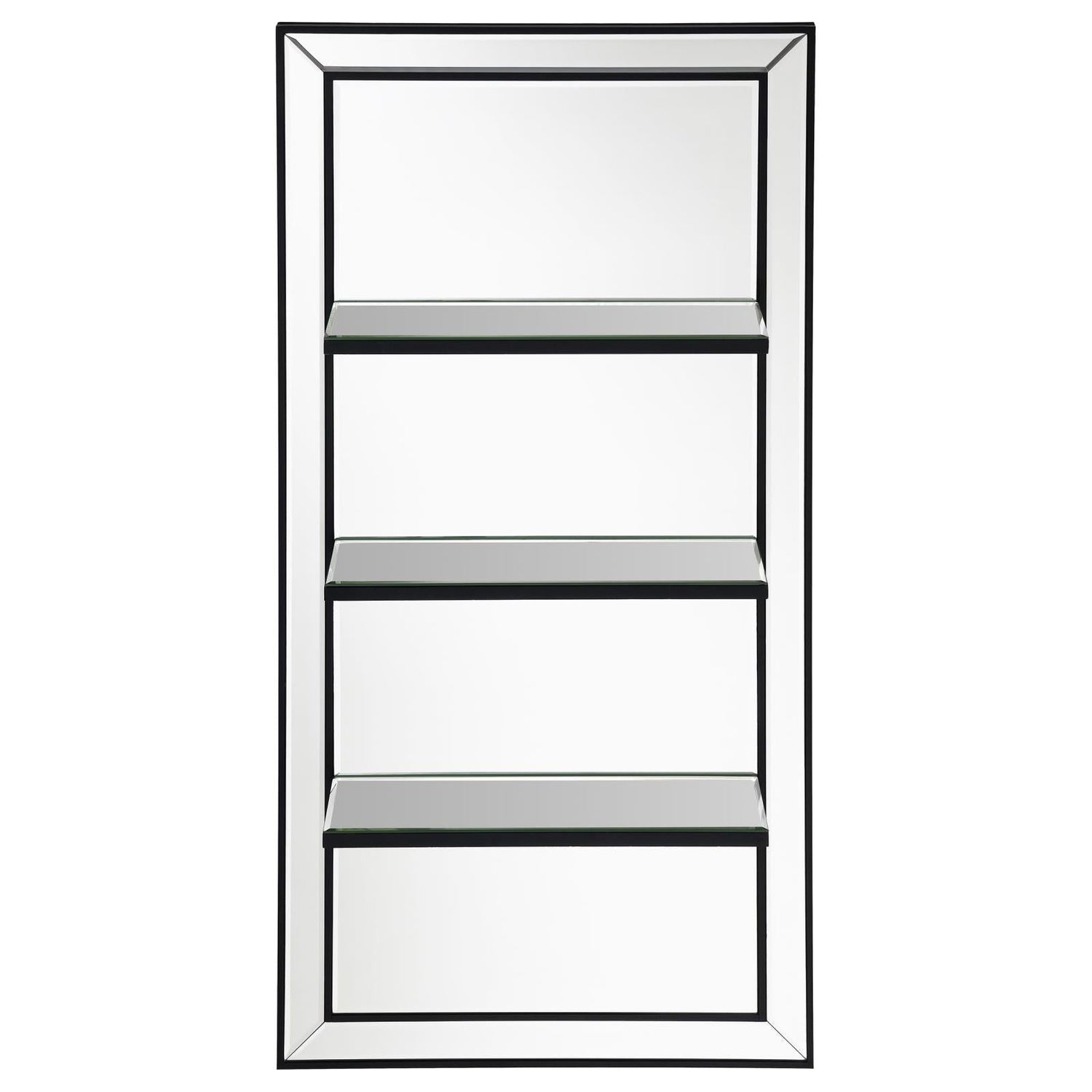 Oriel 3-Shelf Rectangle Wall Mirror - 961631 - Bien Home Furniture & Electronics