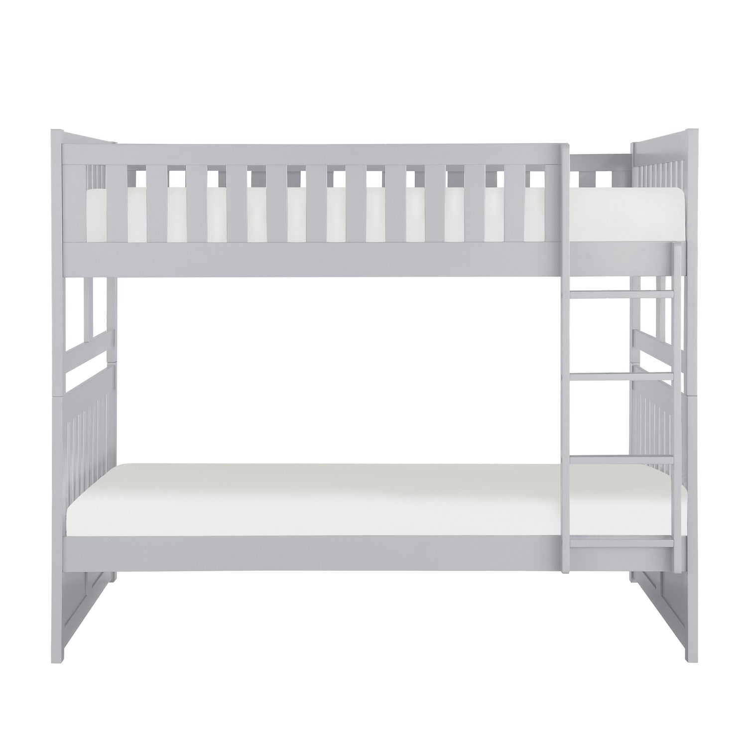 Orion Gray Full/Full Bunk Bed - SET | B2063FF-1 | B2063FF-2 | B2063FF-SL - Bien Home Furniture & Electronics