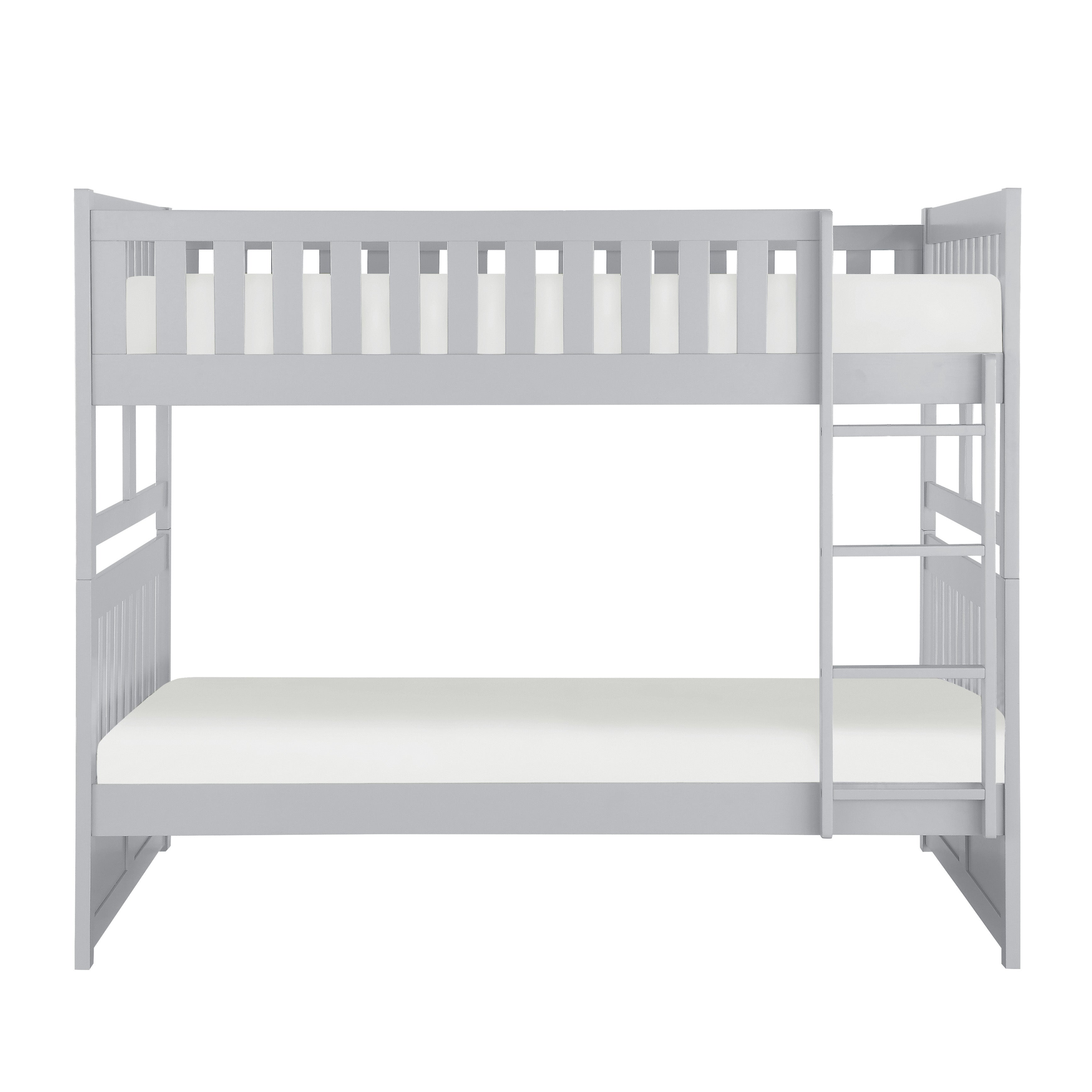 Orion Gray Full/Full Bunk Bed - SET | B2063FF-1 | B2063FF-2 | B2063FF-SL - Bien Home Furniture & Electronics