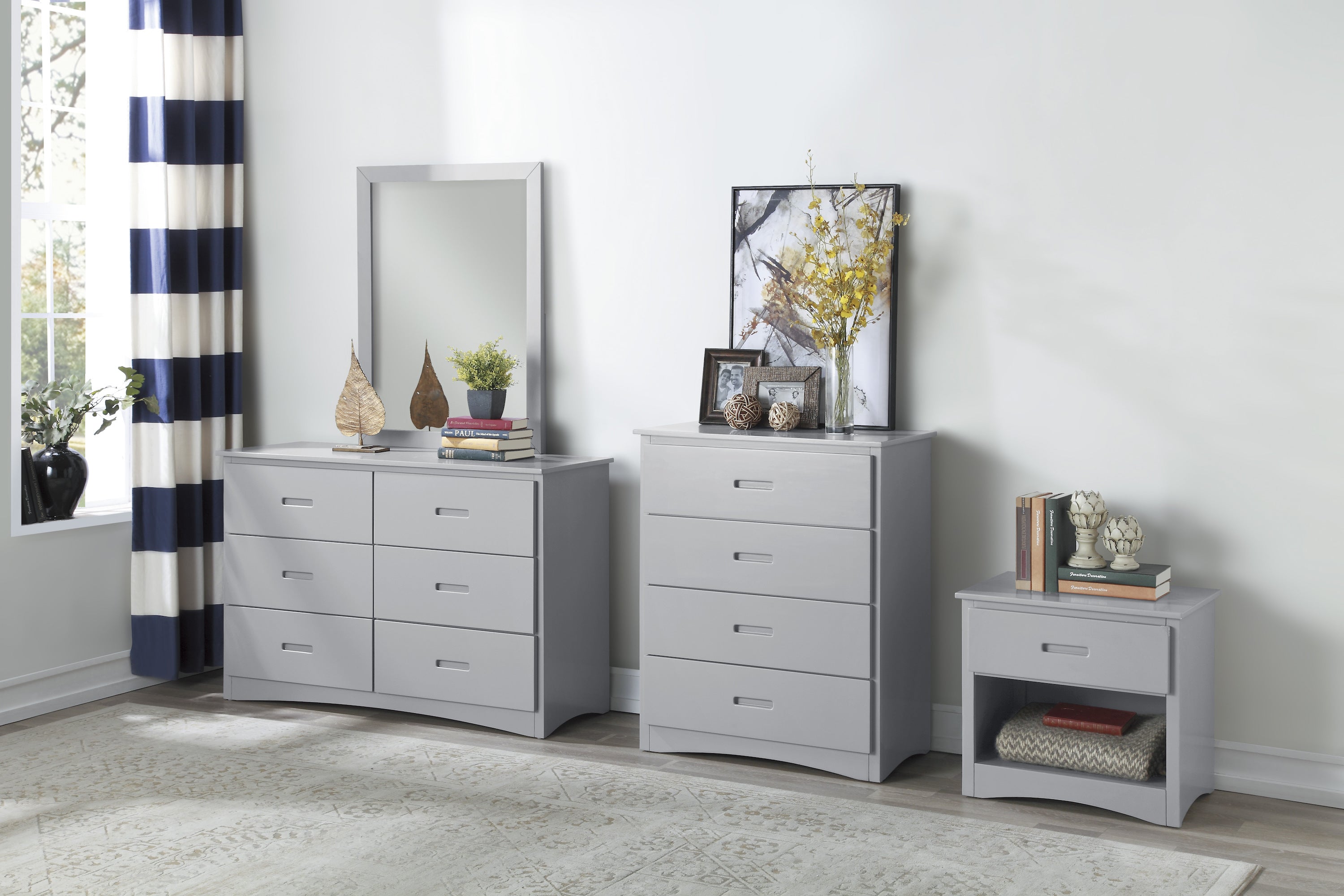 Orion Gray Mirror (Mirror Only) - B2063-6 - Bien Home Furniture & Electronics