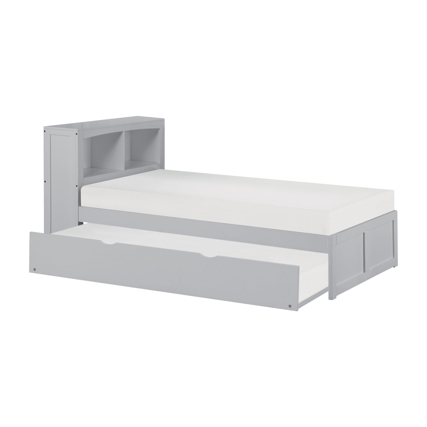 Orion Gray Twin Bookcase Bed with Twin Trundle - SET | B2063BC-1 | B2063BC-2 | B2063-R - Bien Home Furniture & Electronics