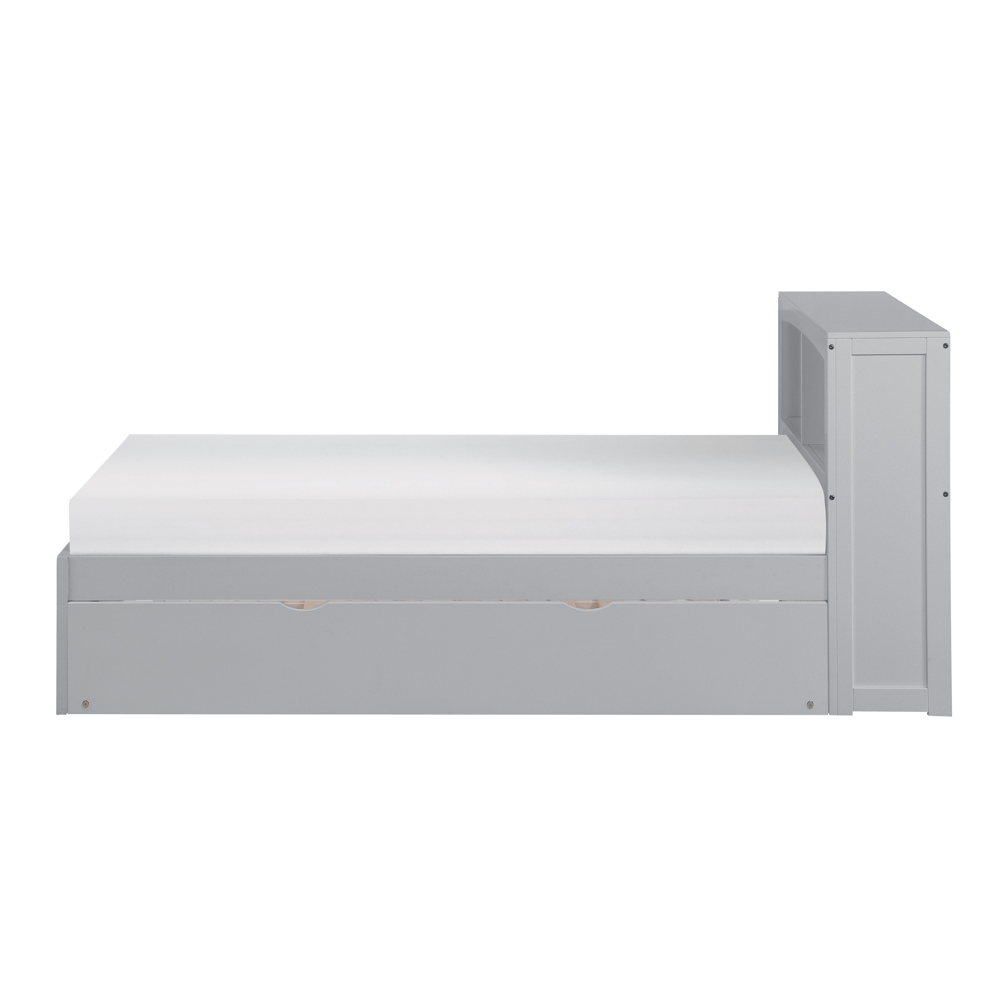 Orion Gray Twin Bookcase Bed with Twin Trundle - SET | B2063BC-1 | B2063BC-2 | B2063-R - Bien Home Furniture & Electronics