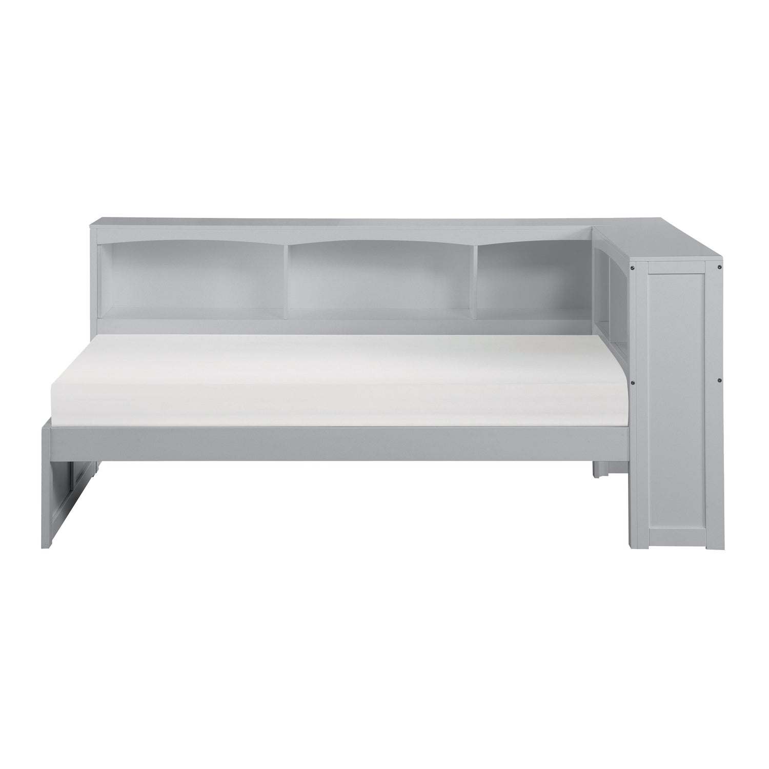 Orion Gray Twin Bookcase Corner Bed - SET | B2063BC-1 | B2063BC-2 | B2063BC-BC - Bien Home Furniture & Electronics