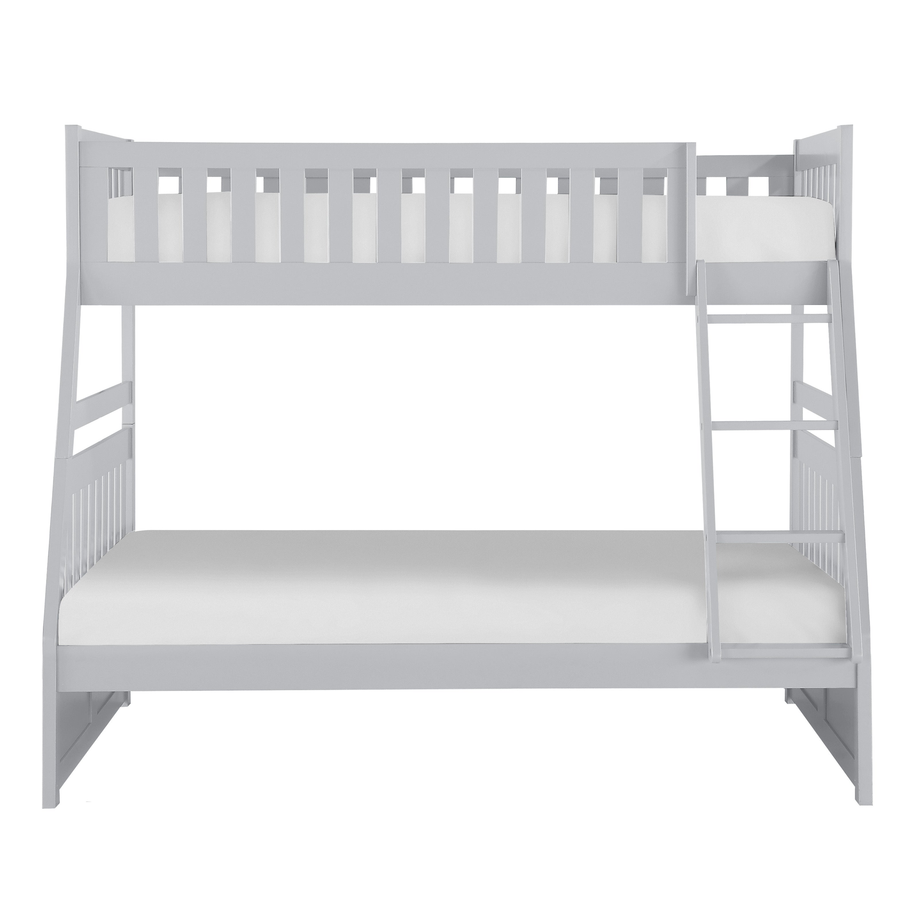 Orion Gray Twin/Full Bunk Bed - SET | B2063TF-1 | B2063TF-2 | B2063TF-SL - Bien Home Furniture & Electronics