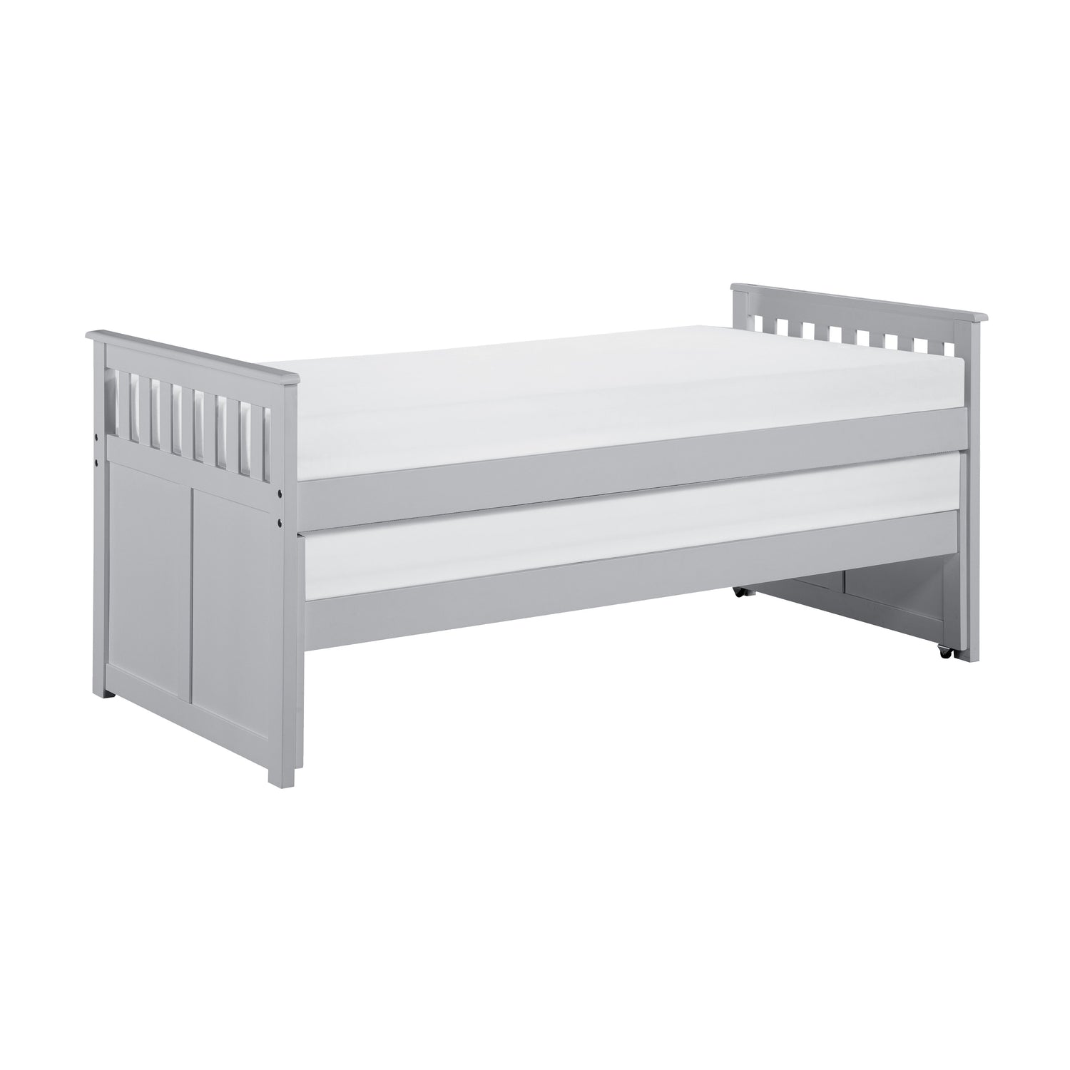 Orion Gray Twin/Twin Bed - SET | B2063RT-1 | B2063RT-2 | B2063RT-SL - Bien Home Furniture & Electronics