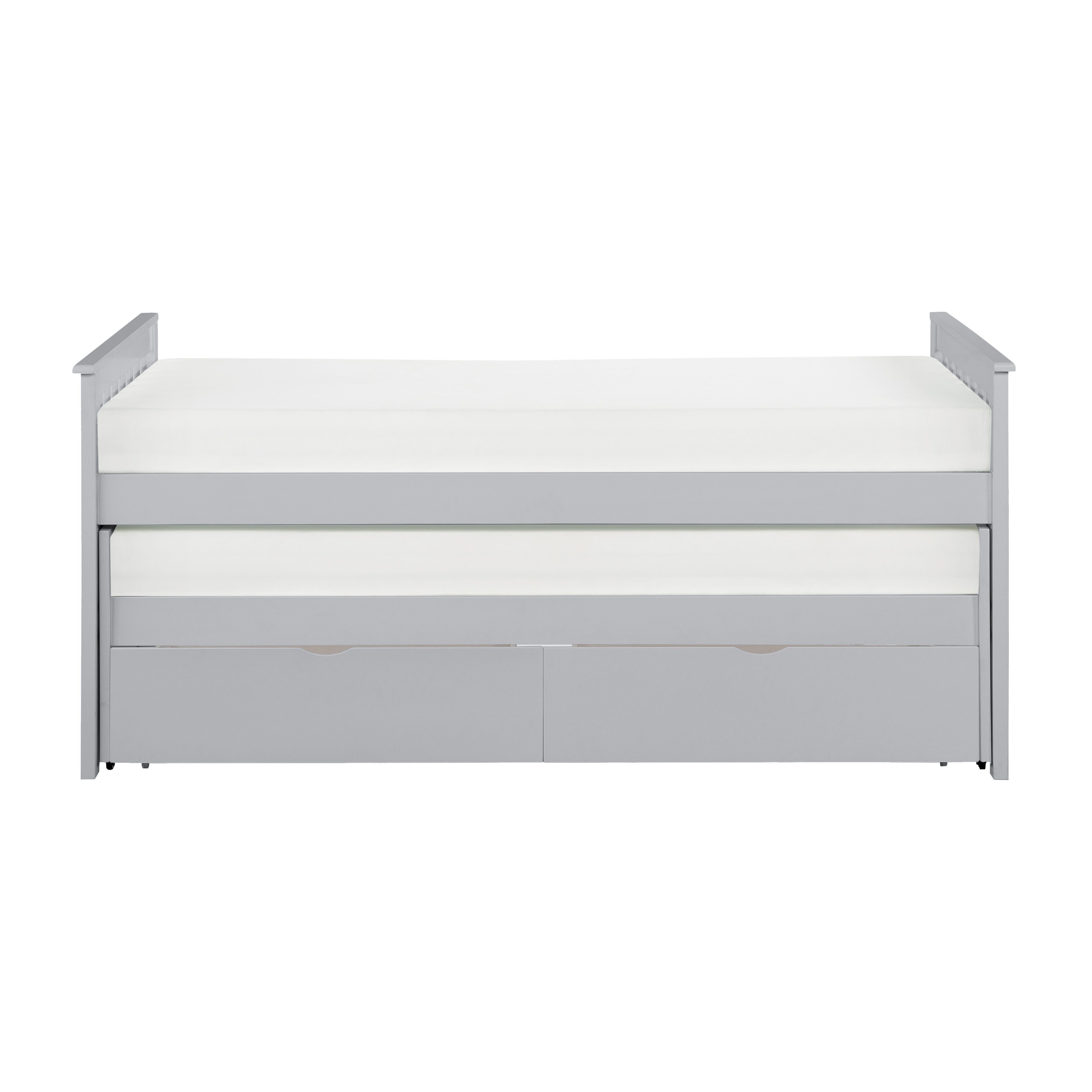 Orion Gray Twin/Twin Bed with Storage Boxes - SET | B2063RT-1 | B2063RT-2 | B2063RT-SL | B2063-T - Bien Home Furniture & Electronics