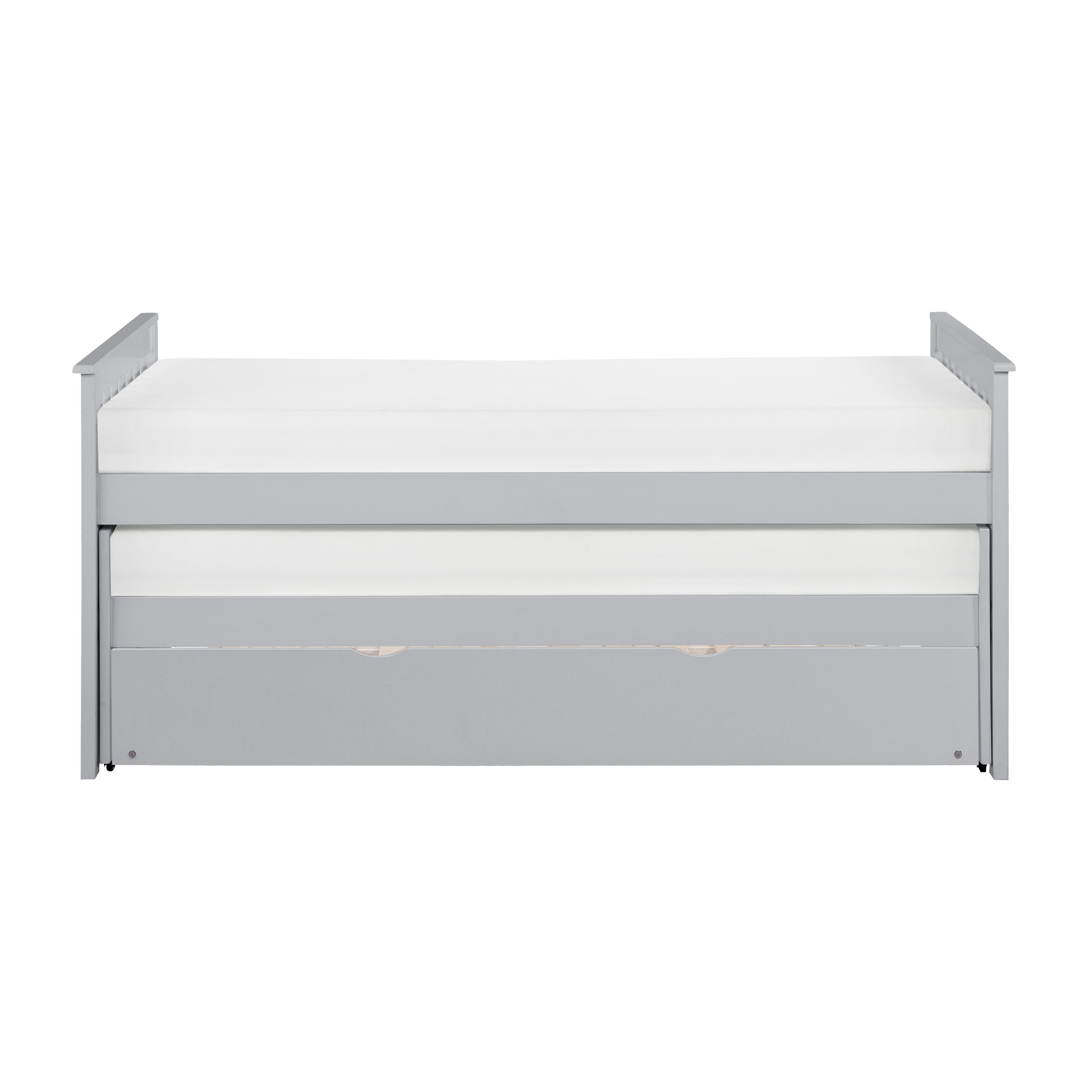 Orion Gray Twin/Twin Bed with Twin Trundle - SET | B2063RT-1 | B2063RT-2 | B2063RT-SL | B2063-R - Bien Home Furniture & Electronics