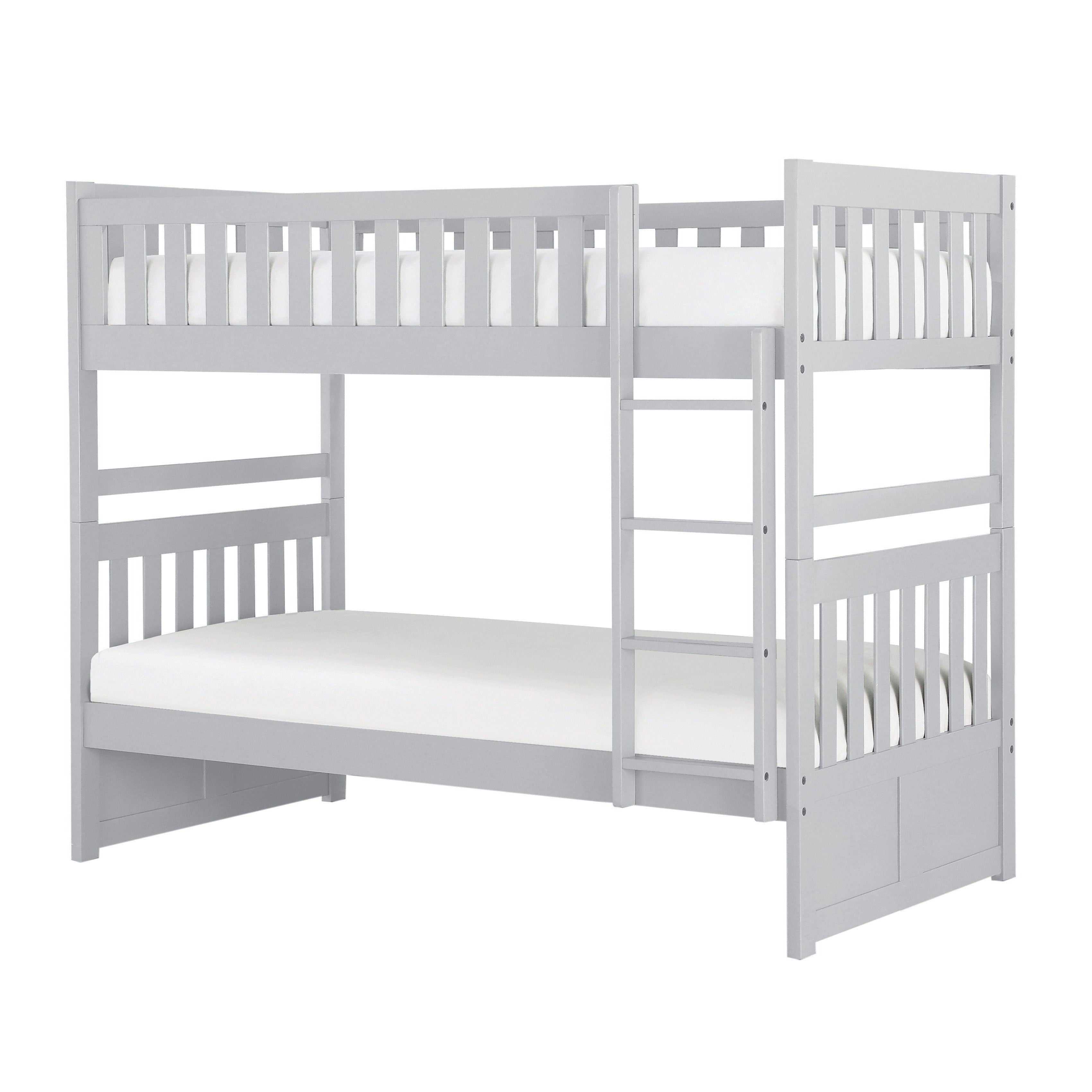 Orion Gray Twin/Twin Bunk Bed - SET | B2063-1 | B2063-2 | B2063-SL - Bien Home Furniture & Electronics