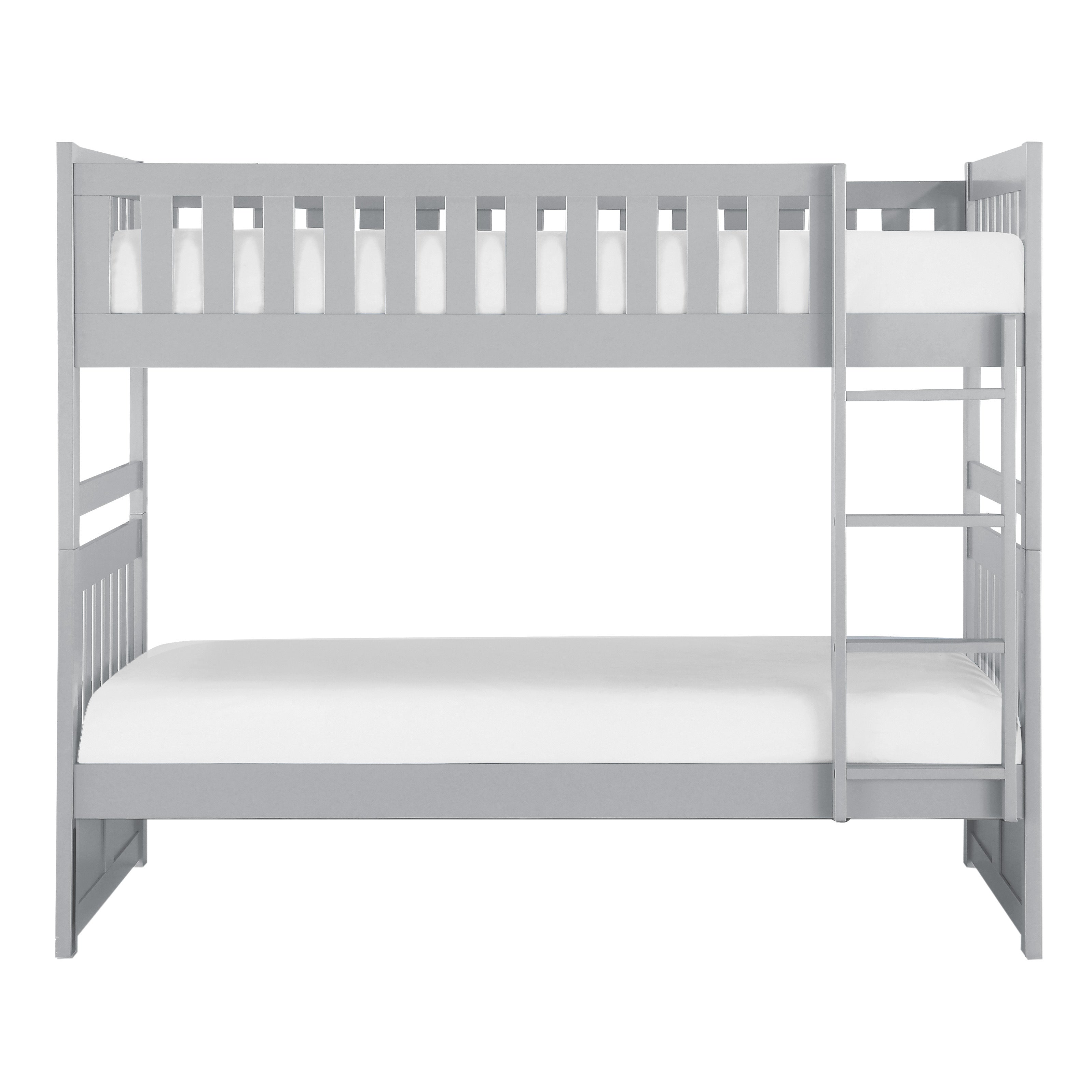 Orion Gray Twin/Twin Bunk Bed - SET | B2063-1 | B2063-2 | B2063-SL - Bien Home Furniture & Electronics