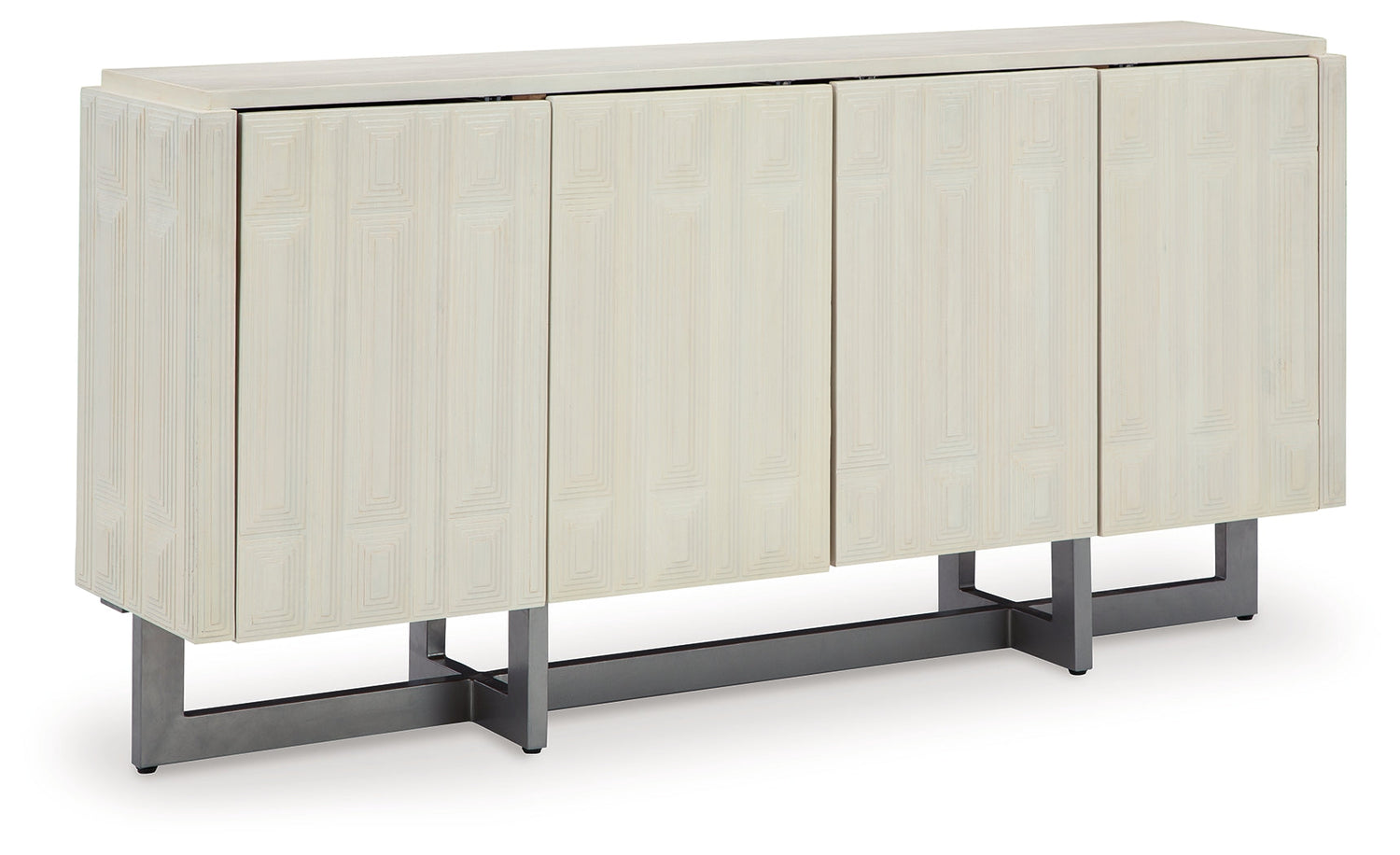 Ornawel Distressed White Accent Cabinet - A4000569 - Bien Home Furniture & Electronics