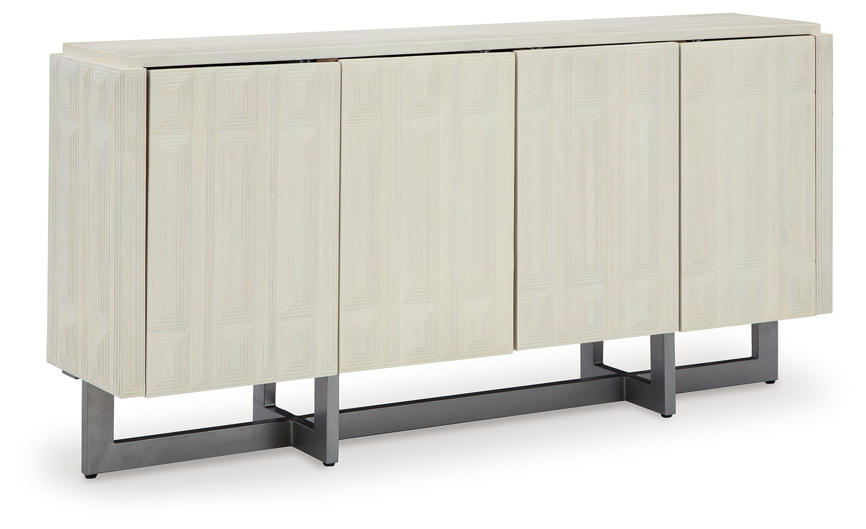Ornawel Distressed White Accent Cabinet - A4000569 - Bien Home Furniture & Electronics