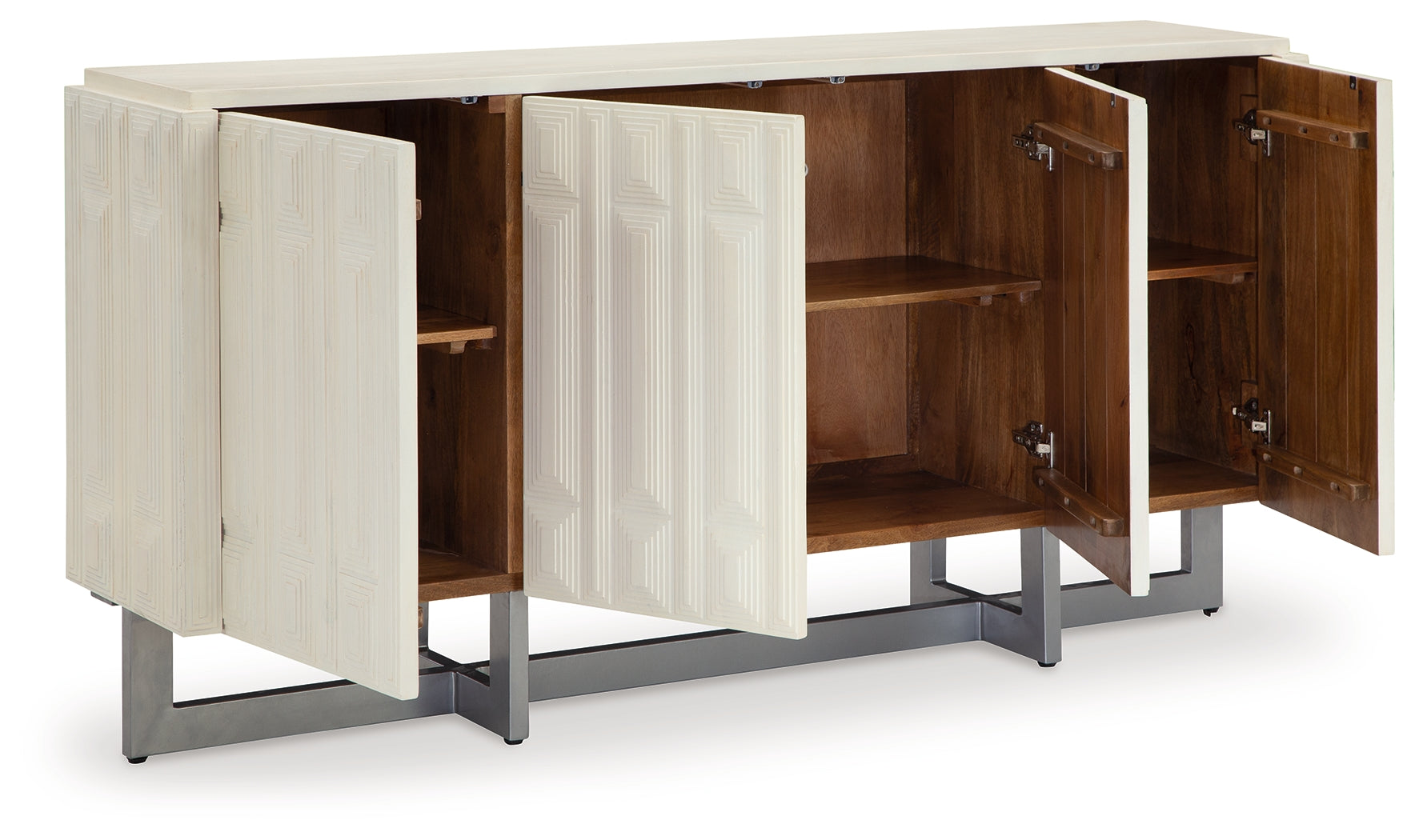 Ornawel Distressed White Accent Cabinet - A4000569 - Bien Home Furniture & Electronics