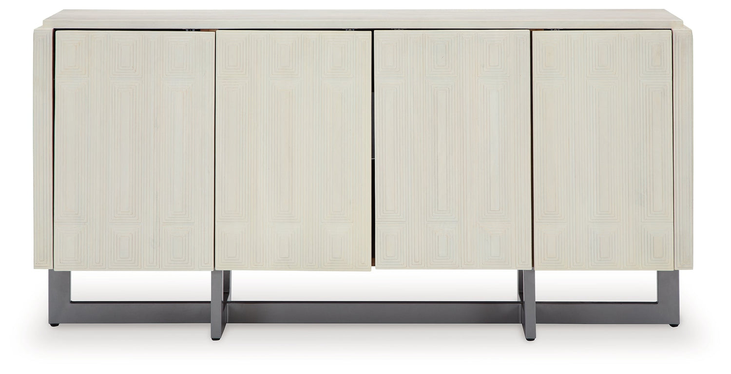 Ornawel Distressed White Accent Cabinet - A4000569 - Bien Home Furniture & Electronics