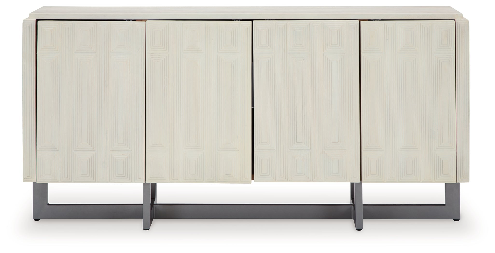 Ornawel Distressed White Accent Cabinet - A4000569 - Bien Home Furniture & Electronics
