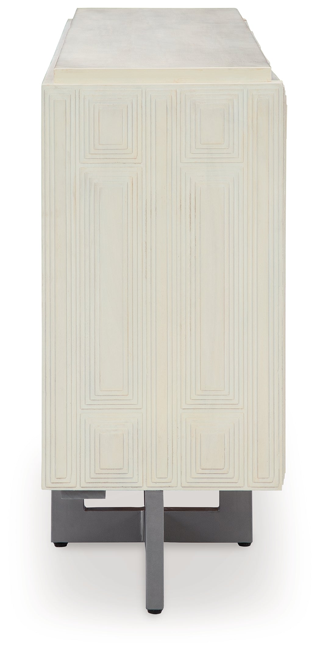 Ornawel Distressed White Accent Cabinet - A4000569 - Bien Home Furniture & Electronics