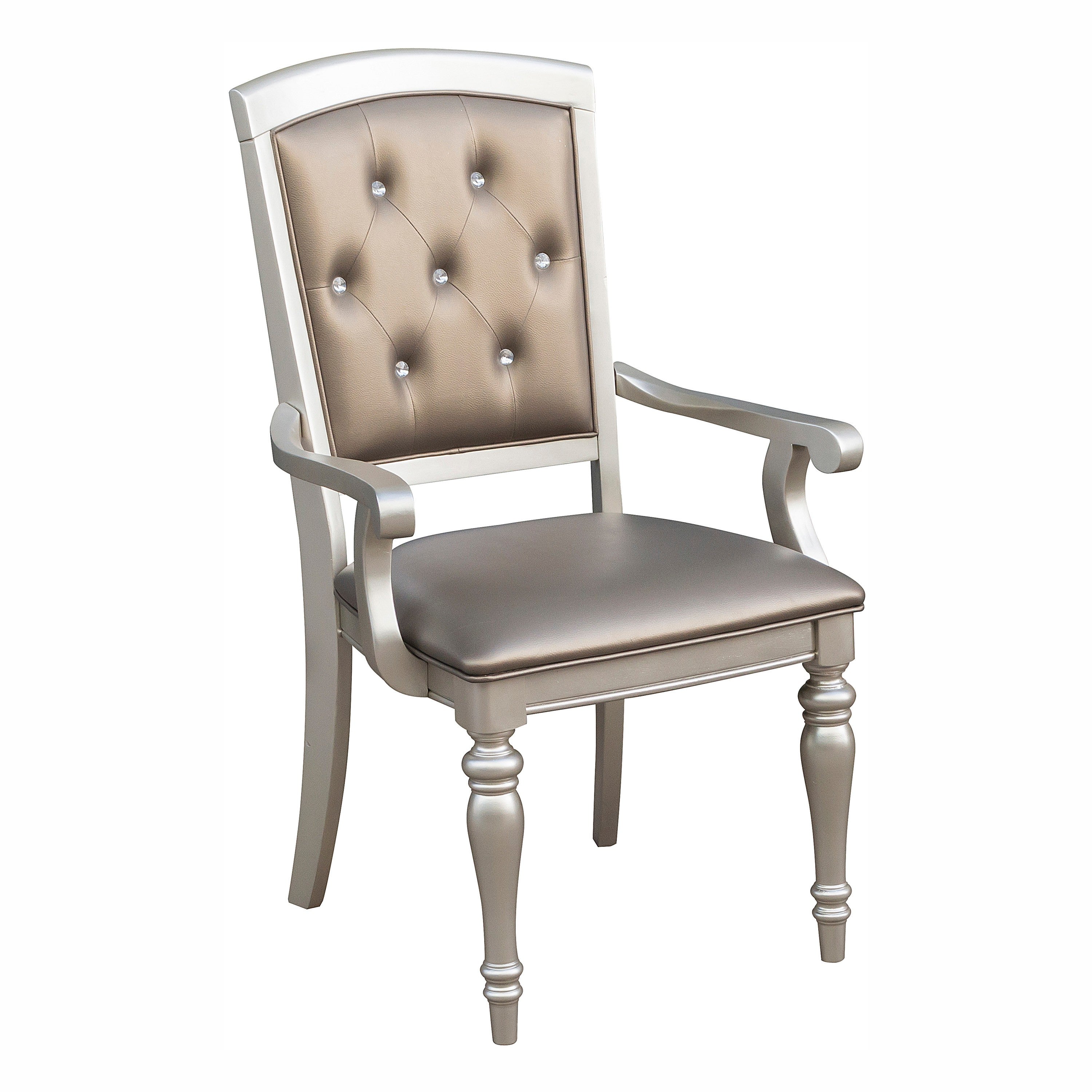Orsina Silver Arm Chair, Set of 2 - 5477NA - Bien Home Furniture & Electronics