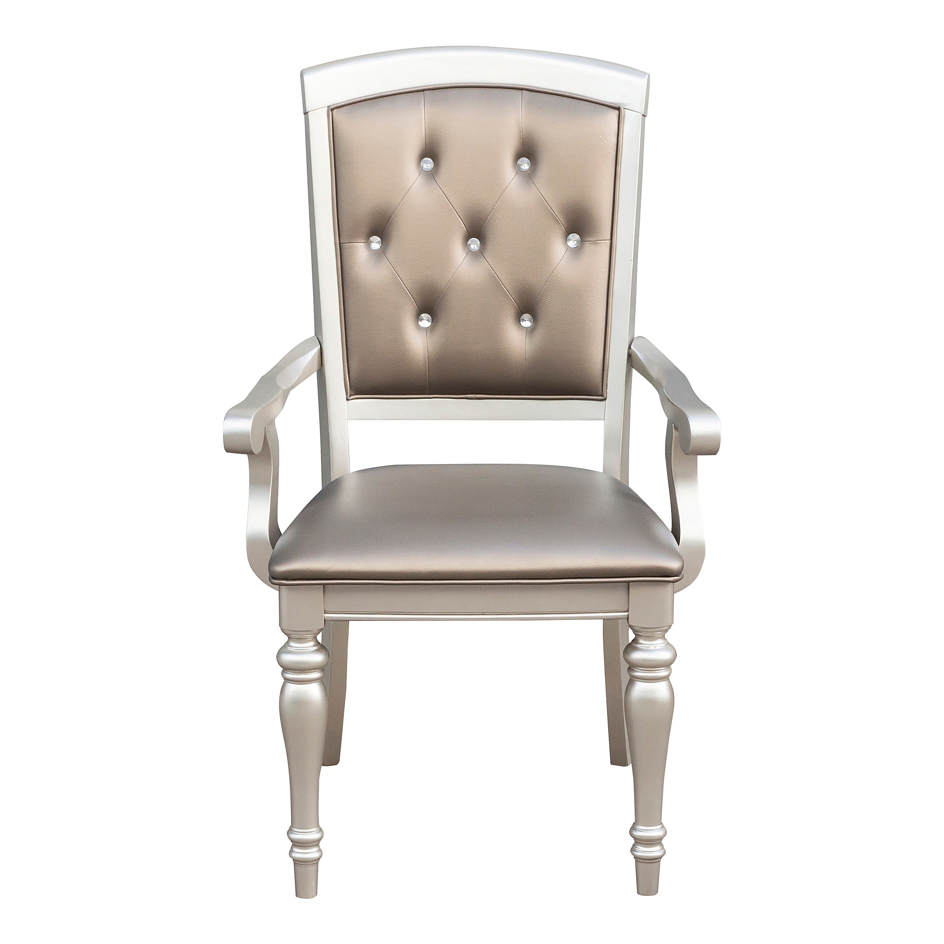 Orsina Silver Arm Chair, Set of 2 - 5477NA - Bien Home Furniture & Electronics